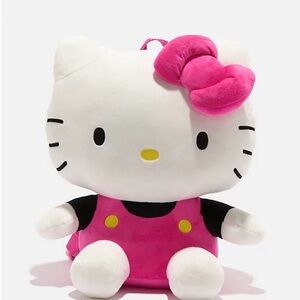 Hello Kitty 16" Pink Plush Backpack
